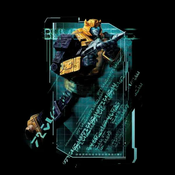 T-shirt Transformers Bumble Bee Tech - Noir - Unisexe