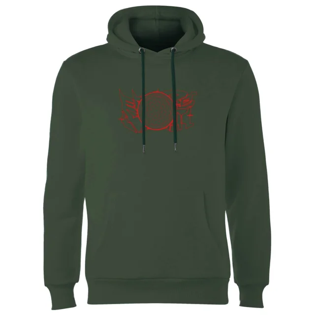 Sweat à capuche Transformers War For Cybertron - Vert Forêt