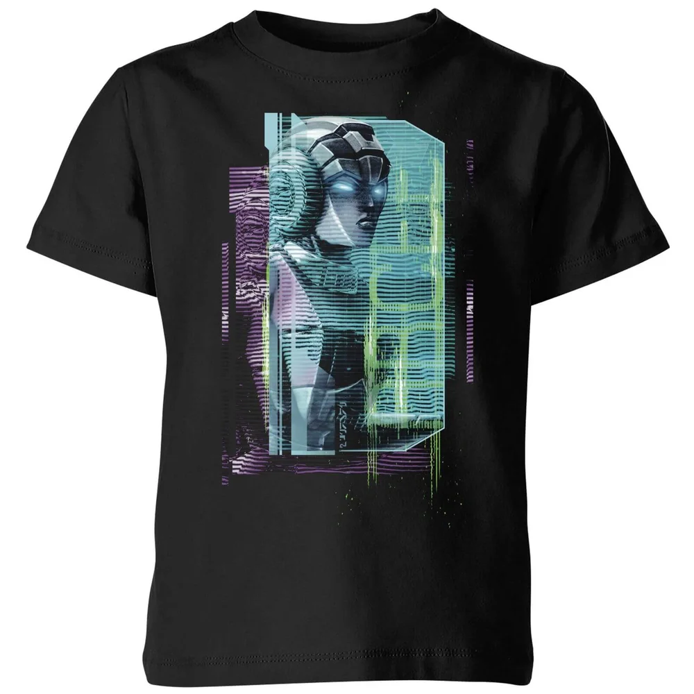 T-shirt Transformers Arcee Glitch - Noir - Enfants - 3-4 ans Image 1