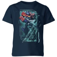 T-shirt Transformers Optimus Prime Tech - Bleu Marine - Enfants - undefined undefined