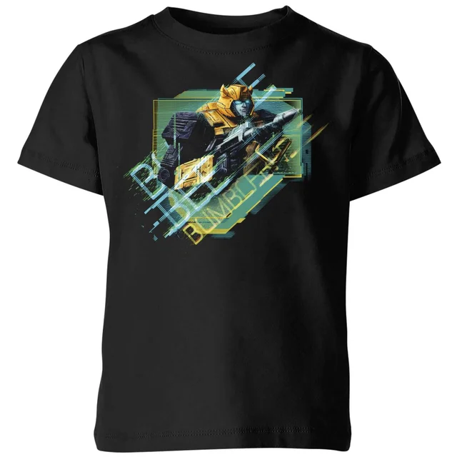 T-shirt Transformers Bumble Bee Glitch - Noir - Enfants