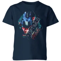 T-shirt Transformers Optimus Prime Glitch - Bleu Marine - Enfants - undefined undefined