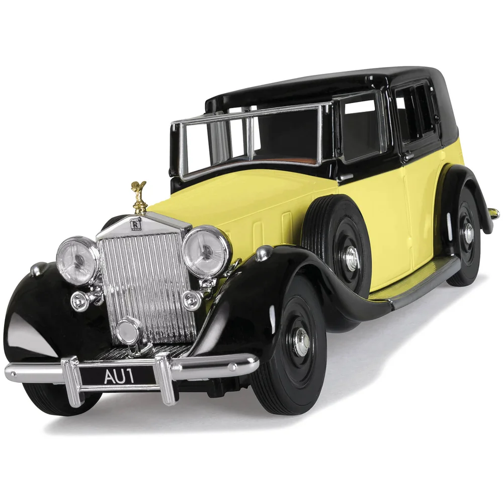 Ensemble modèle Rolls Royce Sedance de Ville Goldfinger James Bond échelle 1/36 Image 1