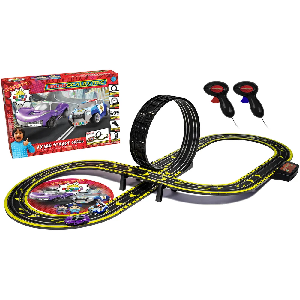 Ensemble de course alimenté par batterie Ryan's World Street Chase Micro Scalextric Image 1