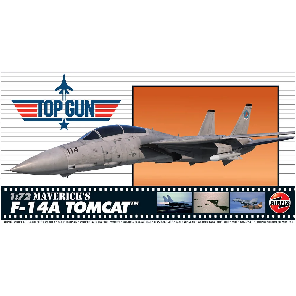 Modèle du Kit Maverick's F-14A Tomcat Plastic - Top Gun, échelle 1/72 Image 1