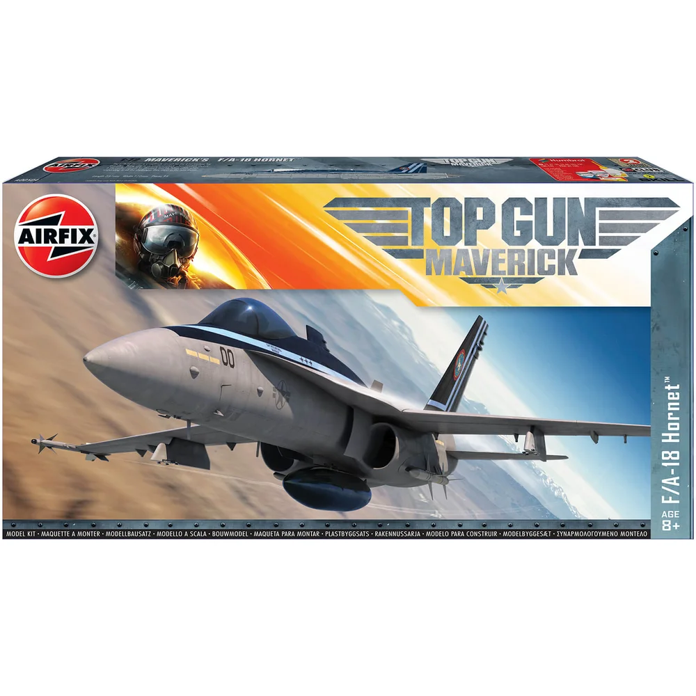 Modèle du Kit Maverick's F/A-18 Hornet Plastic - Top Gun échelle 1/72 Image 1