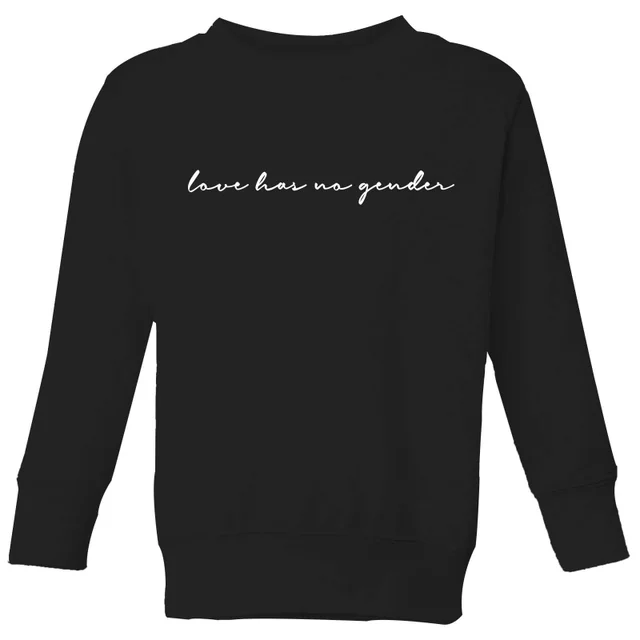 Miss Greedy Love Has No Gender Kids' Sweatshirt - Black
