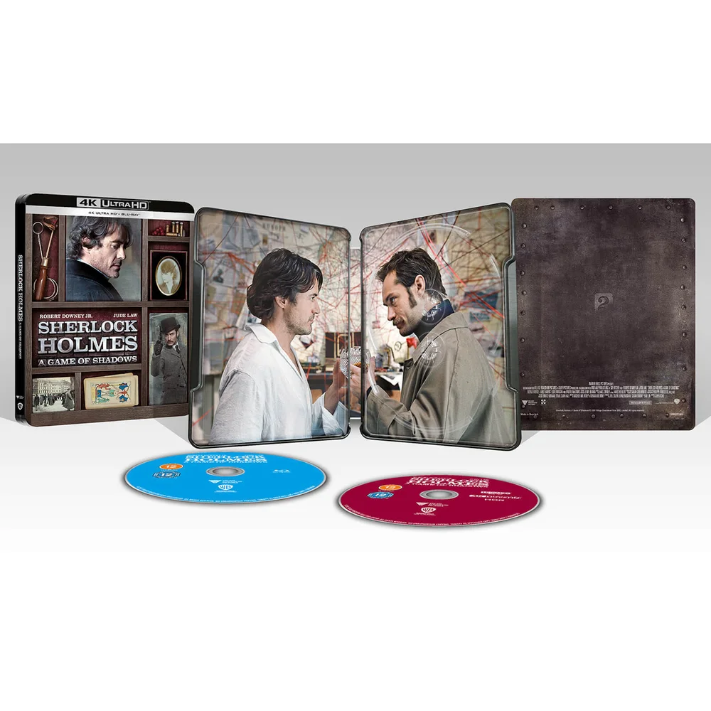Sherlock Holmes : Jeu des Ombres - 4K Ultra HD Coffret, exclusivité Zavvi (Blu-ray 2D inclus) Image 1