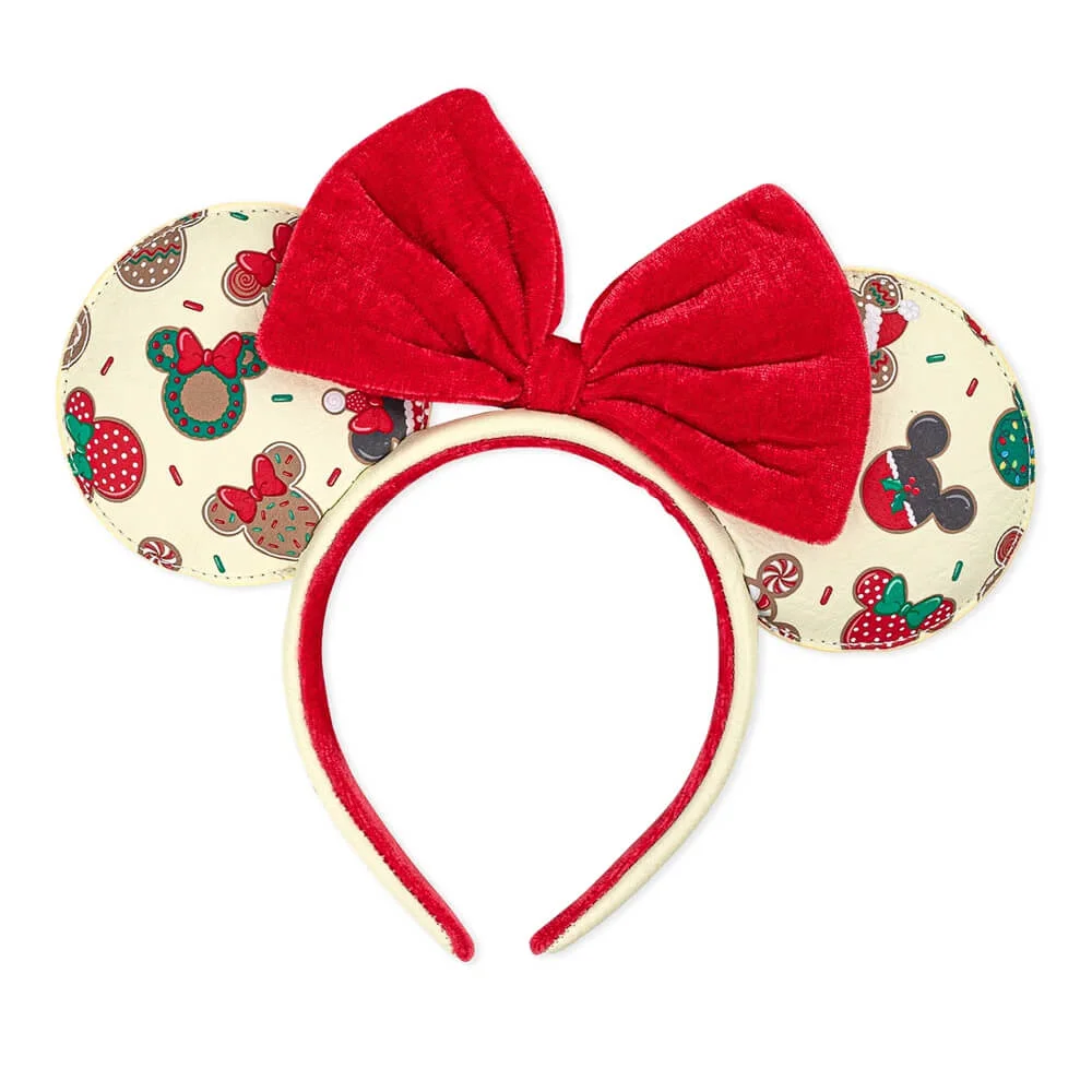 Loungefly Disney Serre-tête Oreilles Mickey et Minnie Cookies de Noël Image 1