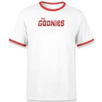 T-shirt Ringer The Goonies Chunk Retro - Blanc/Rouge - Unisexe - undefined undefined