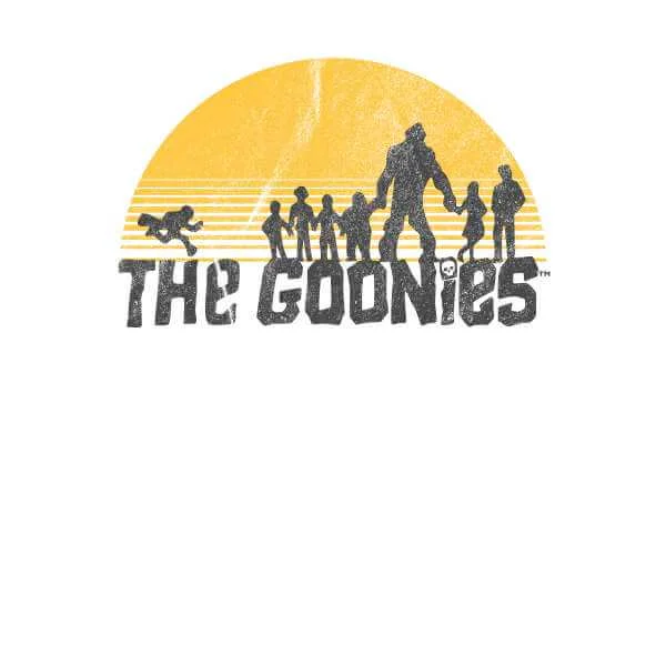 T-shirt Ringer The Goonies Retro Logo - Blanc/Noir - Unisexe