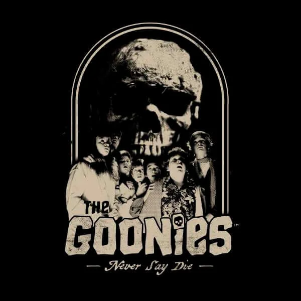 T-shirt The Goonies Never Say Die Retro - Noir - Homme