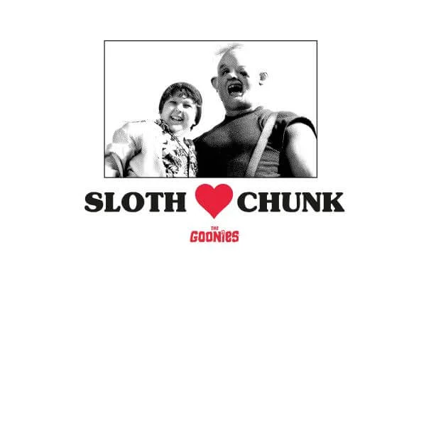 T-shirt The Goonies Sloth Love Chunk - Blanc - Femme