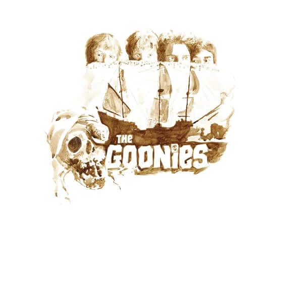 T-shirt The Goonies Watercolour - Blanc - Femme