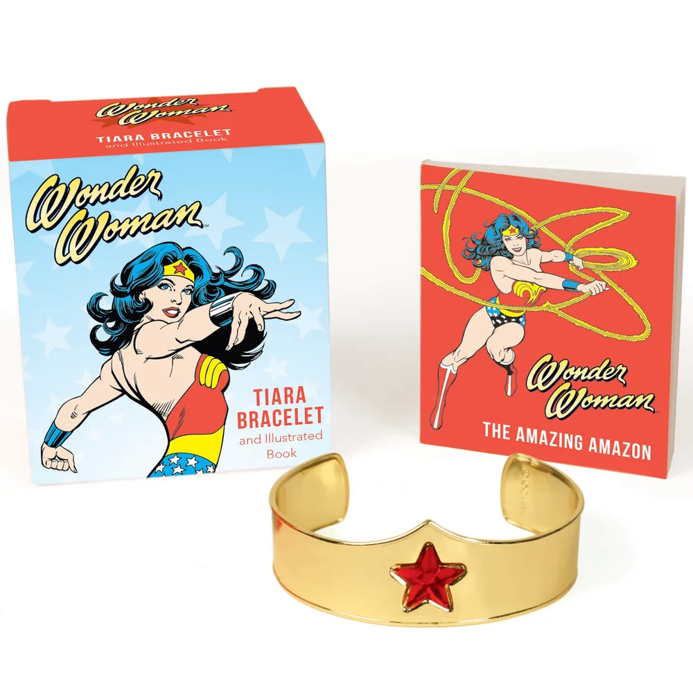 Bracelet Tiara Wonder Woman et livre illustré Image 1