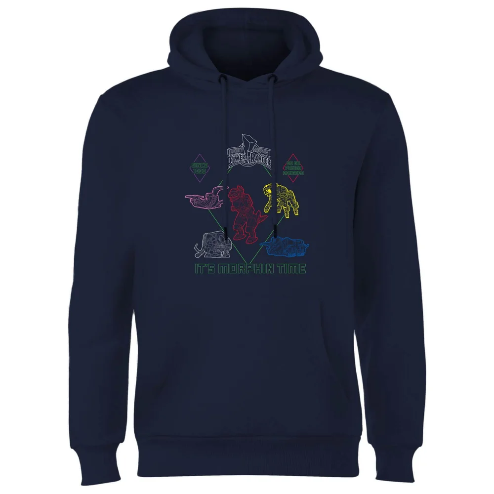 Sweat à capuche Power Rangers Dinozords Bluprint - Bleu Marine - S Image 1