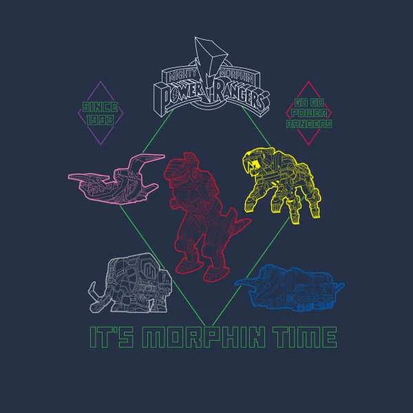 Sweat à capuche Power Rangers Dinozords Bluprint - Bleu Marine