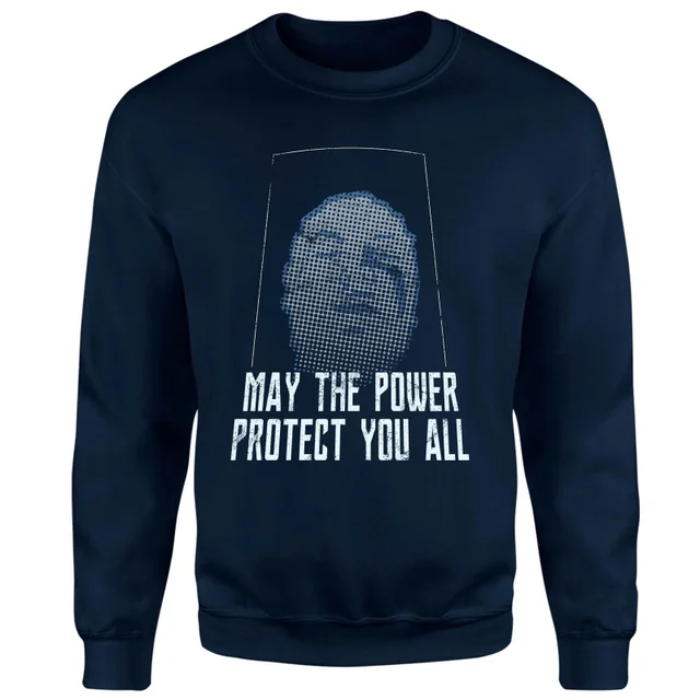 Sweat-shirt Power Rangers May The Power Protect You - Bleu Marine