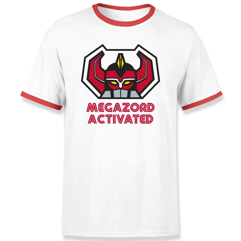 T-shirt Ringer Power Rangers Megazord Activated - Blanc/Rouge - Unisexe - S Image 1