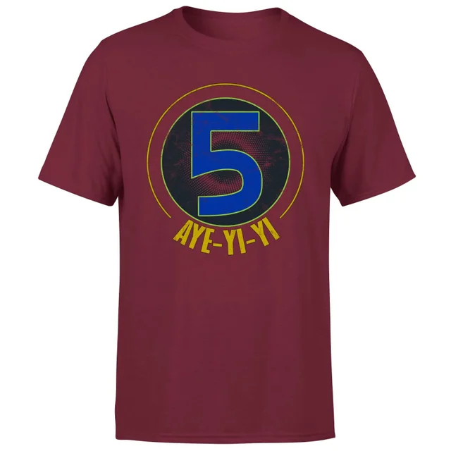 T-shirt Power Rangers Alpha-5 Logo - Bordeaux - Homme