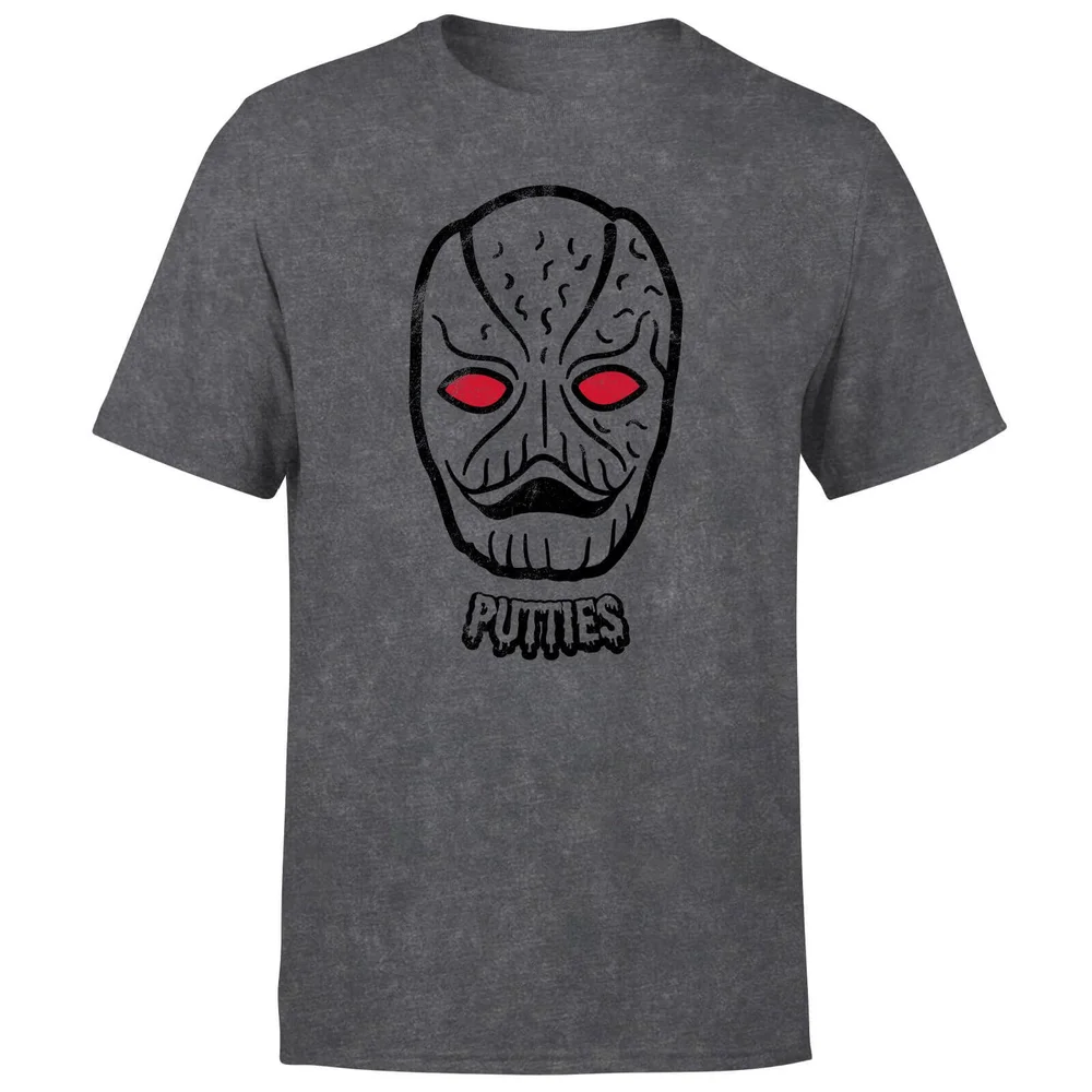 T-shirt Power Rangers Putty Face - Noir Acid Wash - Homme - S Image 1
