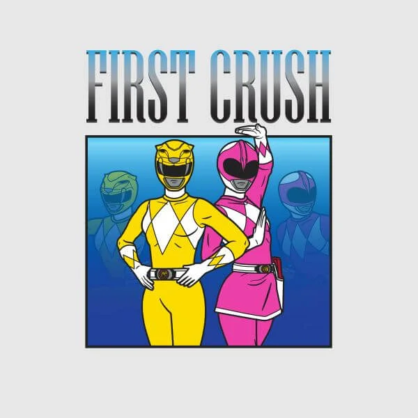 T-shirt Power Rangers First Crush - Gris - Femme
