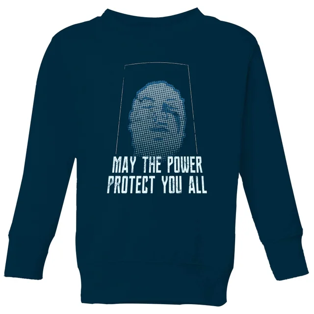 Sweat-shirt Power Rangers May The Power Protect You - Bleu Marine - Enfants