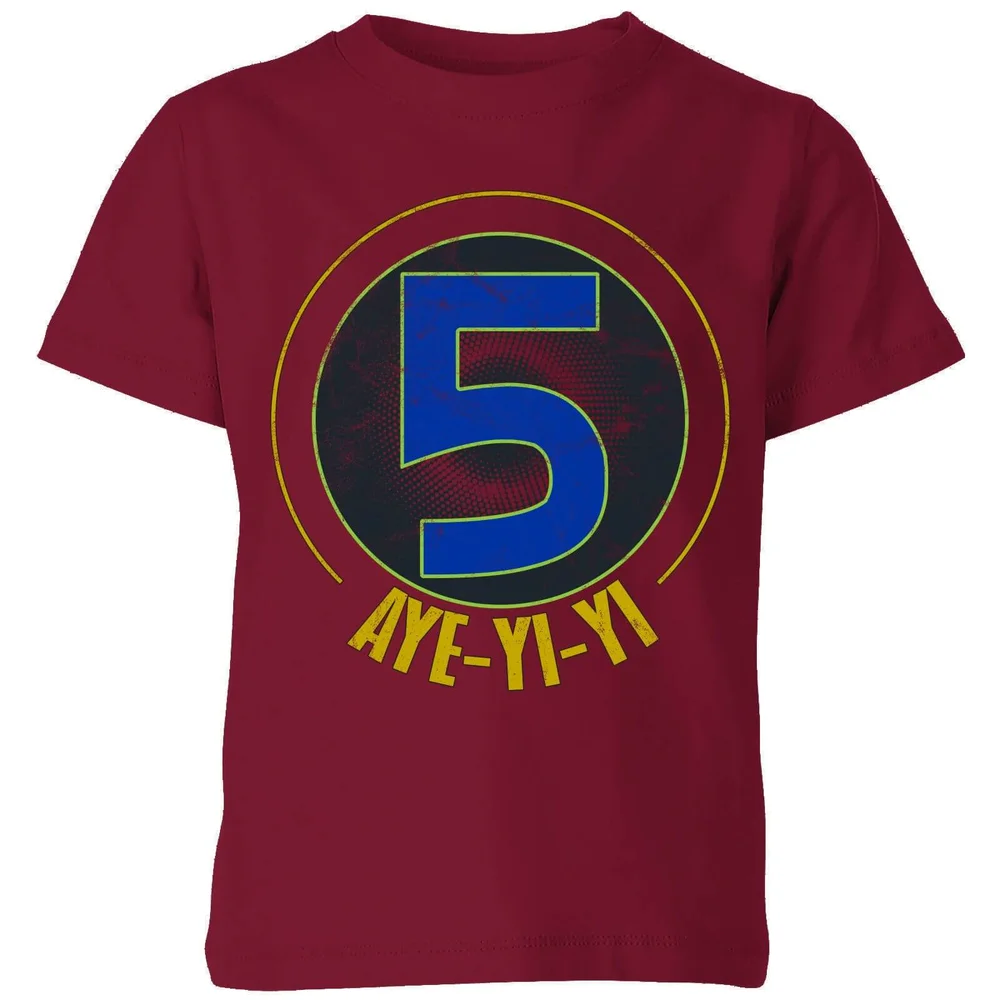 T-shirt Power Rangers Alpha-5 Logo - Burgundy - Enfants - 3-4 ans Image 1