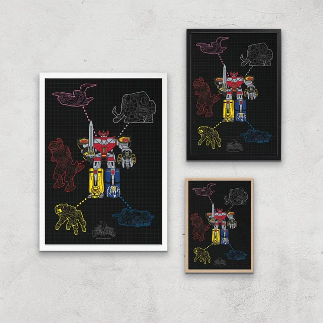 Poster Fine Art Power Rangers Megazord