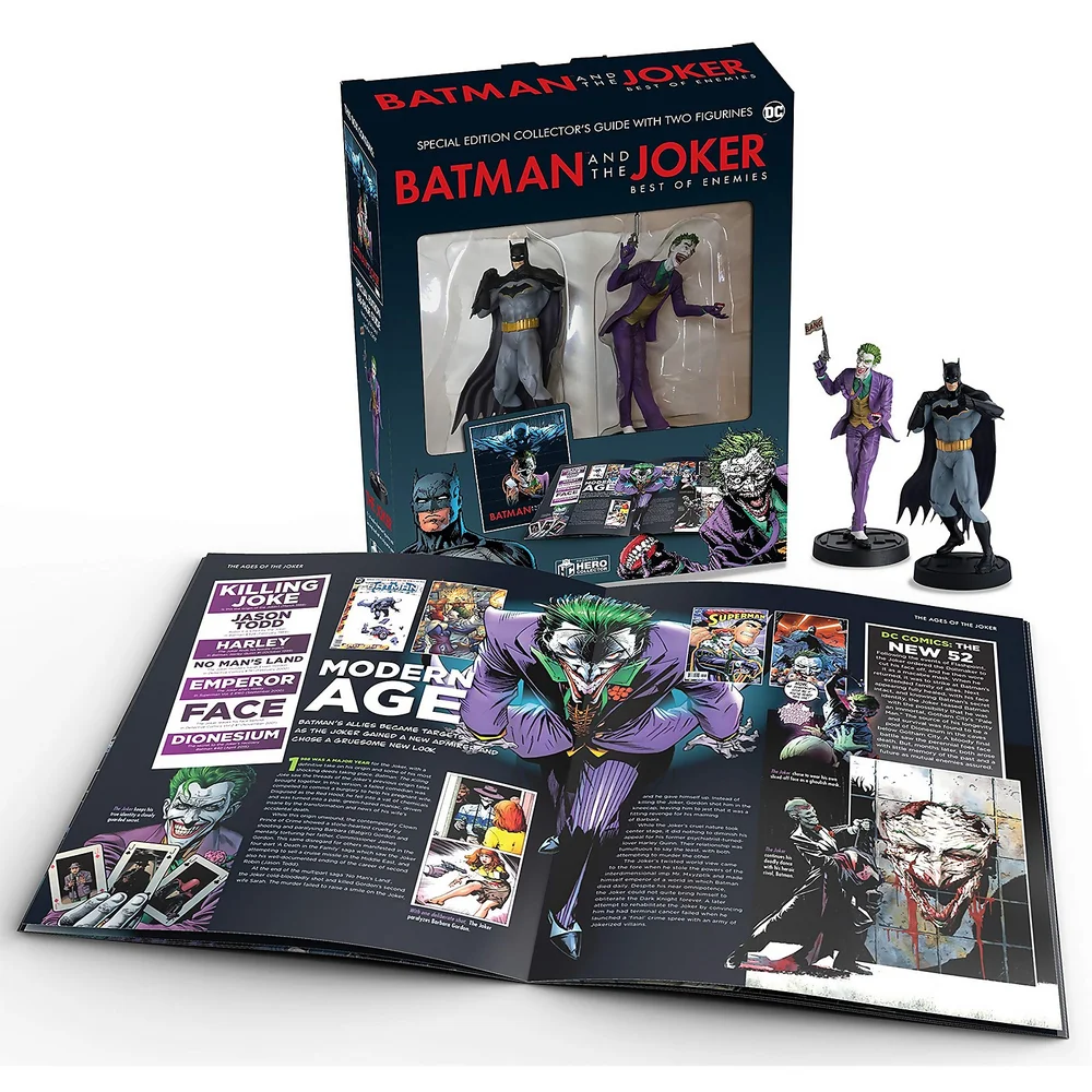 Eaglemoss DC Comics Livre broché Batman et Le Joker Édition Spéciale, 2 Figurines Inclus Image 1