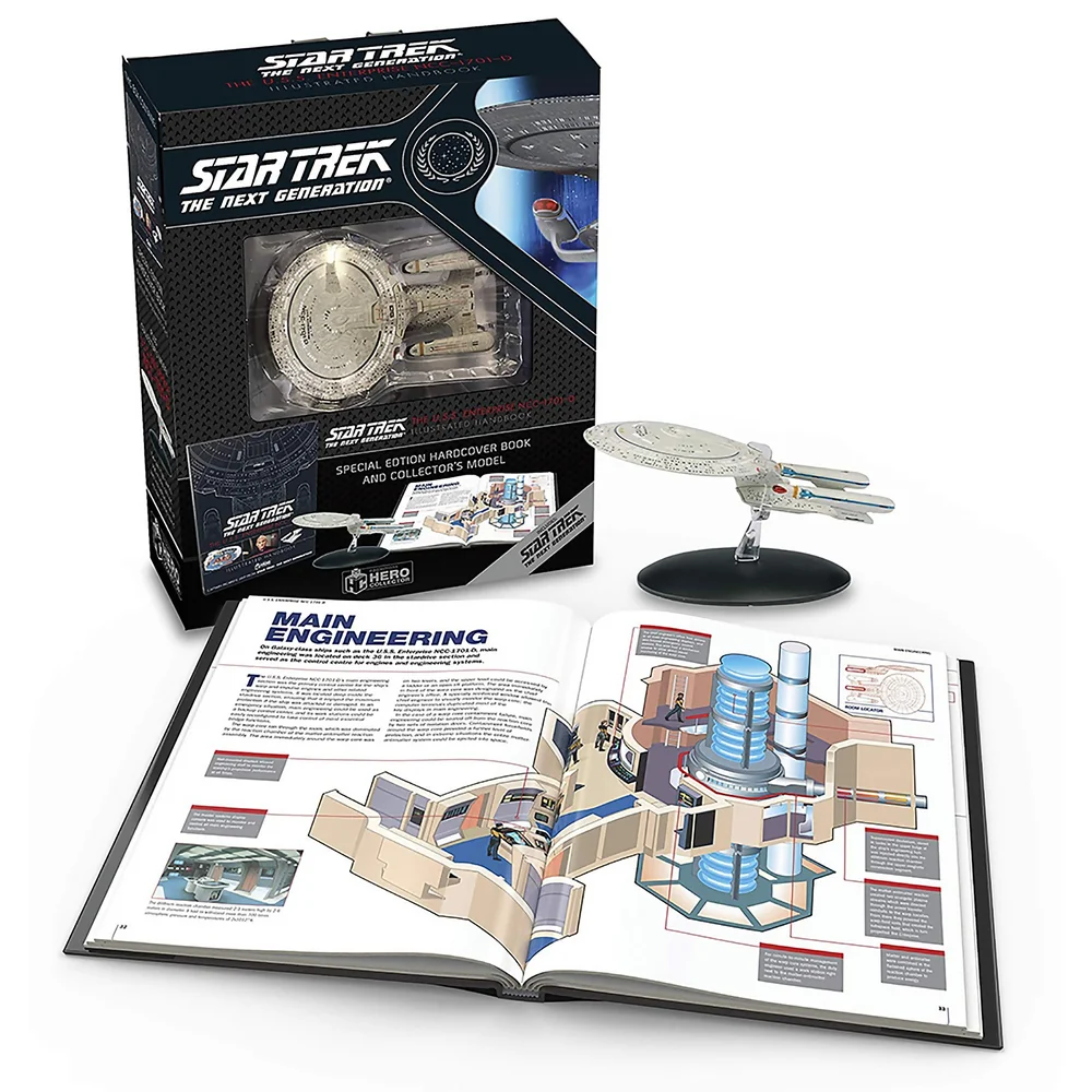 Eaglemoss Star Trek La Nouvelle Génération : Manuel illustré Plus Couverture rigide à collectionner de L'U.S.S. Image 1