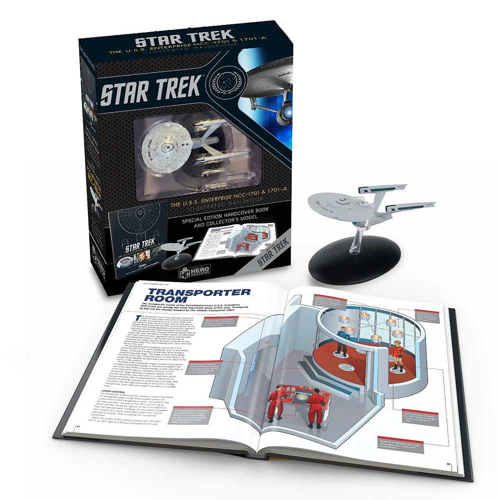 Eaglemoss Star Trek : Manuels illustrés Plus Couverture rigide à collectionner de L'U.S.S. Enterprise NCC-1701 Image 1