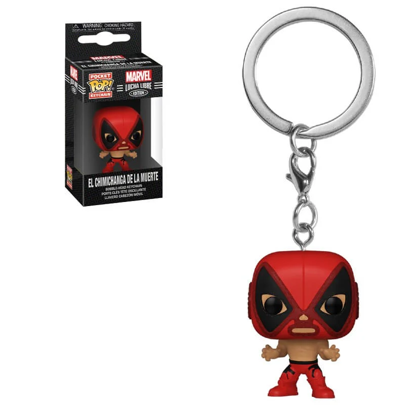 Luchadores Deadpool Marvel Funko Pop ! Figurine en Porte-clés Image 1