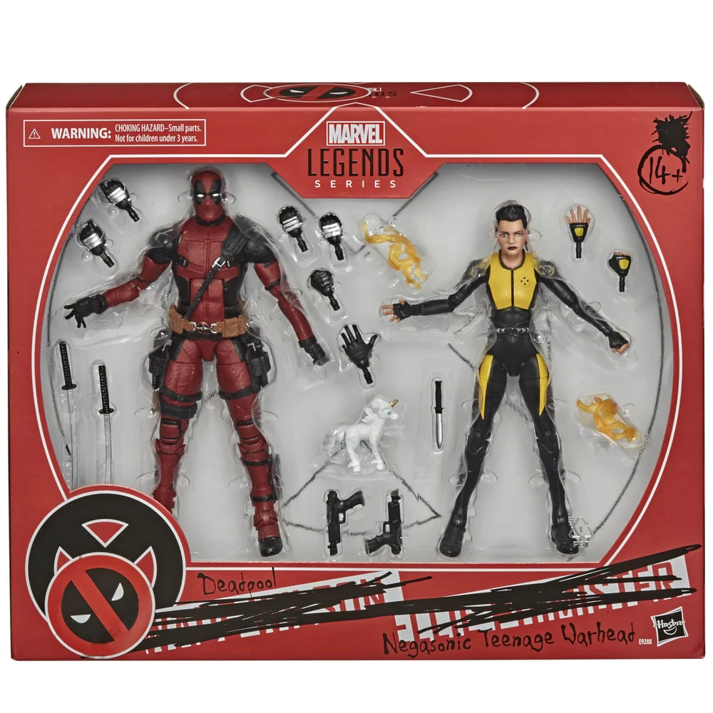 Hasbro Marvel Legends X-Men pack de 2 Figurines articulées Deadpool NegasonicTeenage Warhead Image 1
