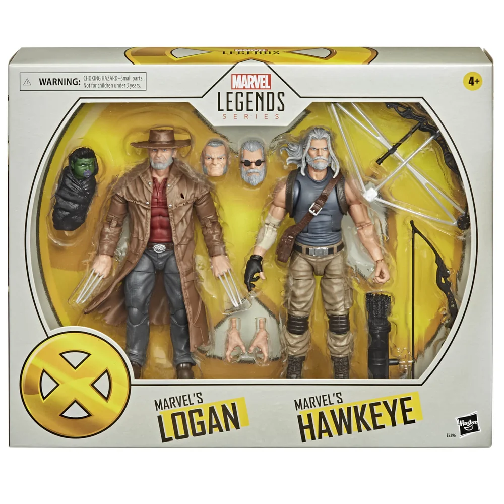 Hasbro Marvel Legends X-Men pack de 2 Figurines articulées Vieux Logan et Hawkeye Image 1