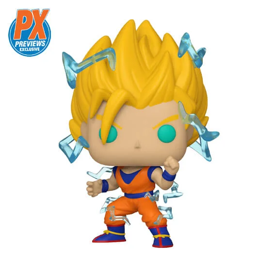 Figurine Funko Pop! Vinyl PX Previews Dragon Ball Z Super Saiyan 2 Goku EXC Image 1