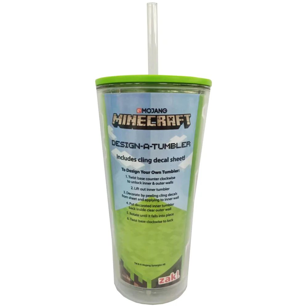 Minecraft Sticker Soda Cup Image 1