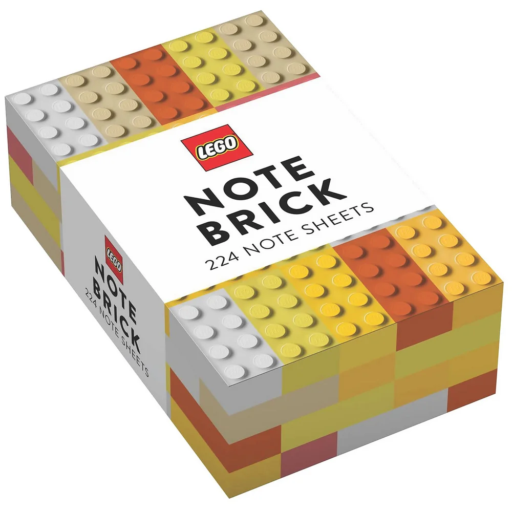 Note LEGO Brick- Jaune/Orange Image 1