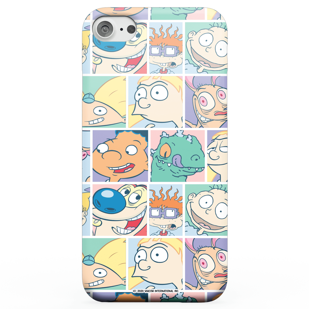 Coque Smartphone Nickelodeon Cartoon Grid pour iPhone et Android - iPhone 5/5s - Coque Simple Matte Image 1