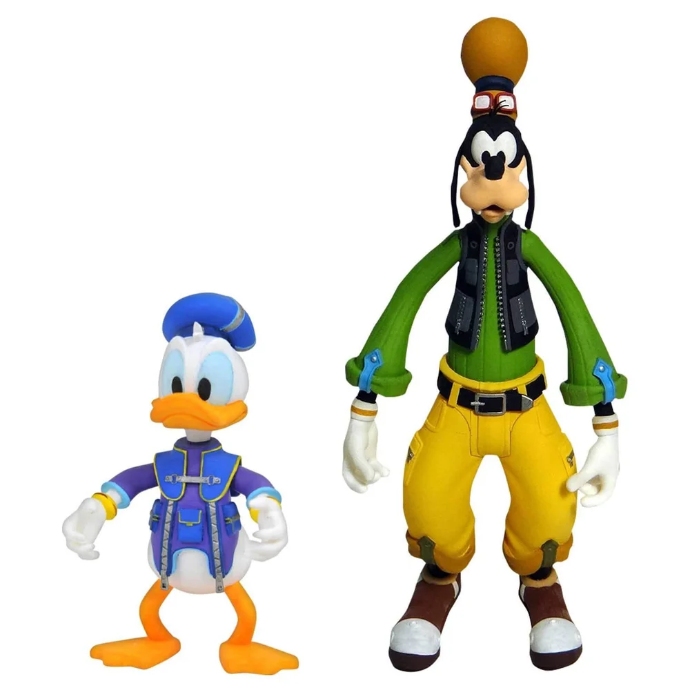 Diamond Select Kingdom Hearts - Figurines articulées Donald et Goofy 15 cm Image 1