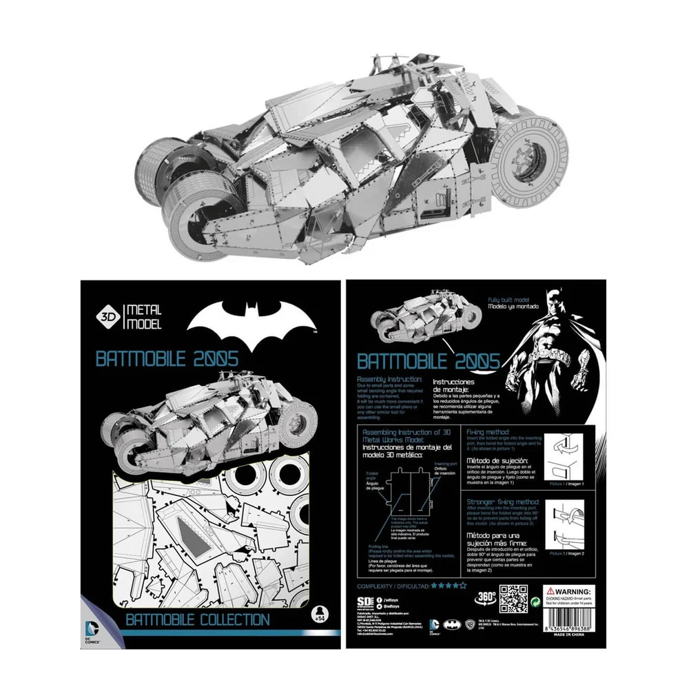 DC Comics DC Universe Kit du modèle en métal 3D Batmobile 2005 Image 1