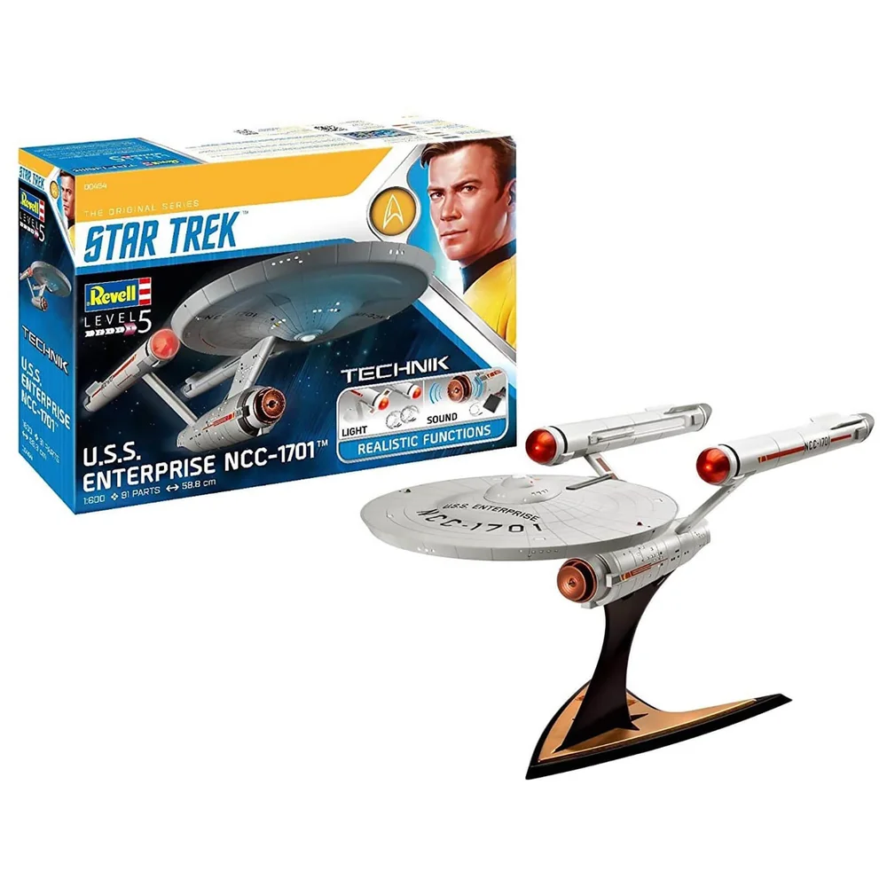 Revell Technik Star Trek USS Enterprise NCC-1701 Modèle réduit (Échelle 1:600) Image 1