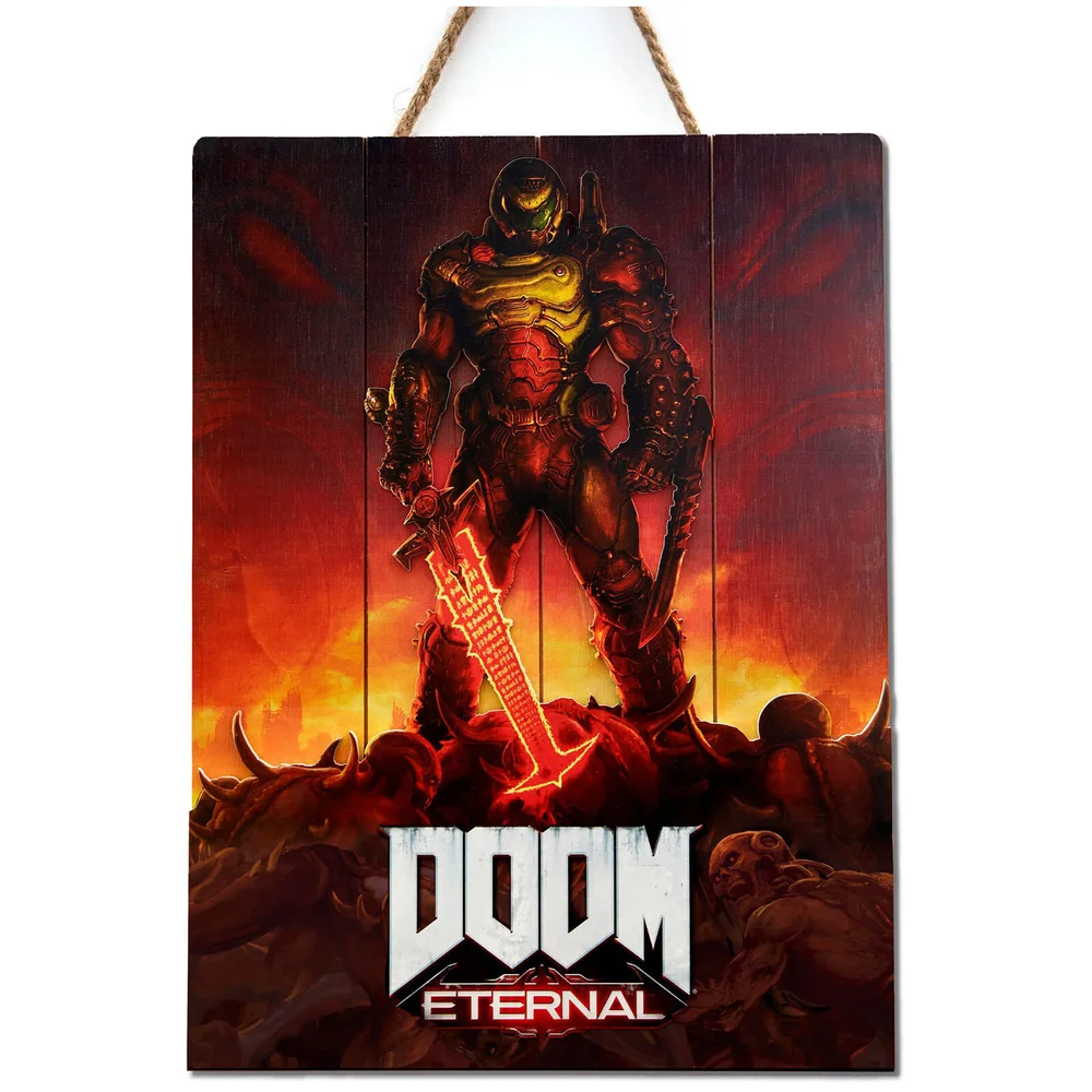 Doctor Collector DOOM Eternal Œuvre en bois - Édition limitée Image 1