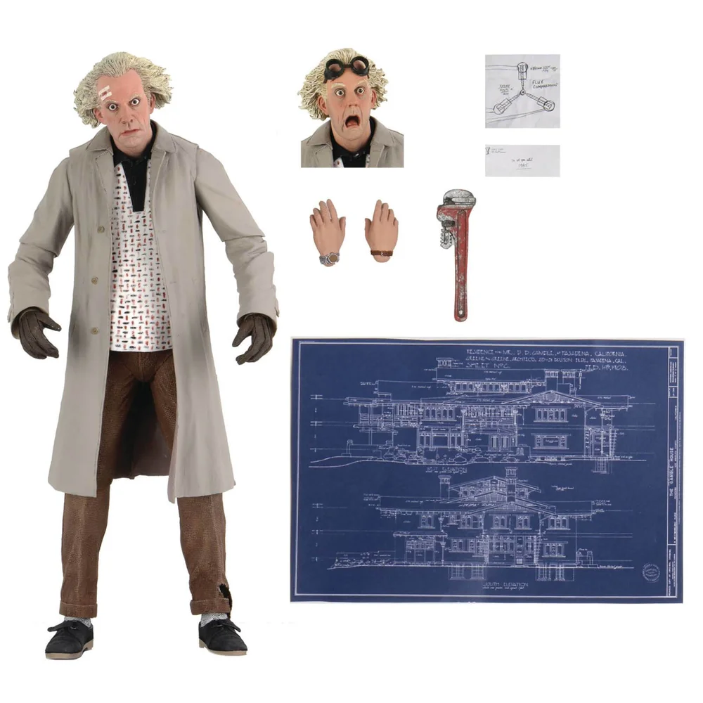 Figurine NECA Retour vers le futur, 18 cm , Doc Brown ultime Image 1