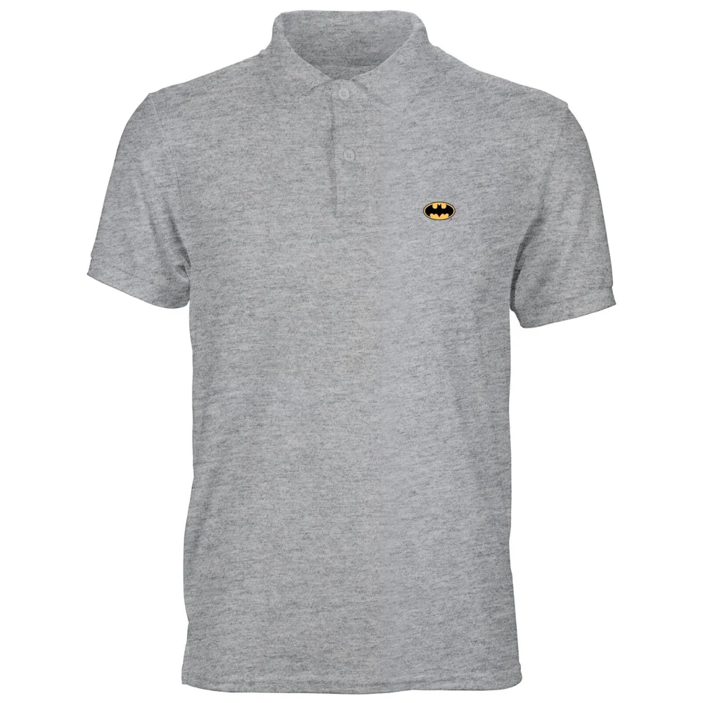 DC Batman Unisex Polo - Grey - S Image 1