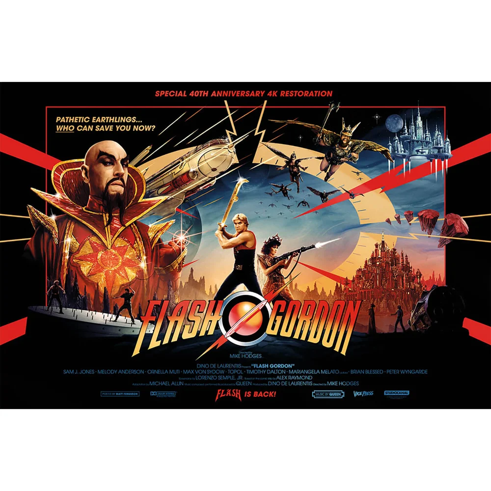 Flash Gordon "Gold Foil" Limited Edition Lithograph by Matt Ferguson Image 1