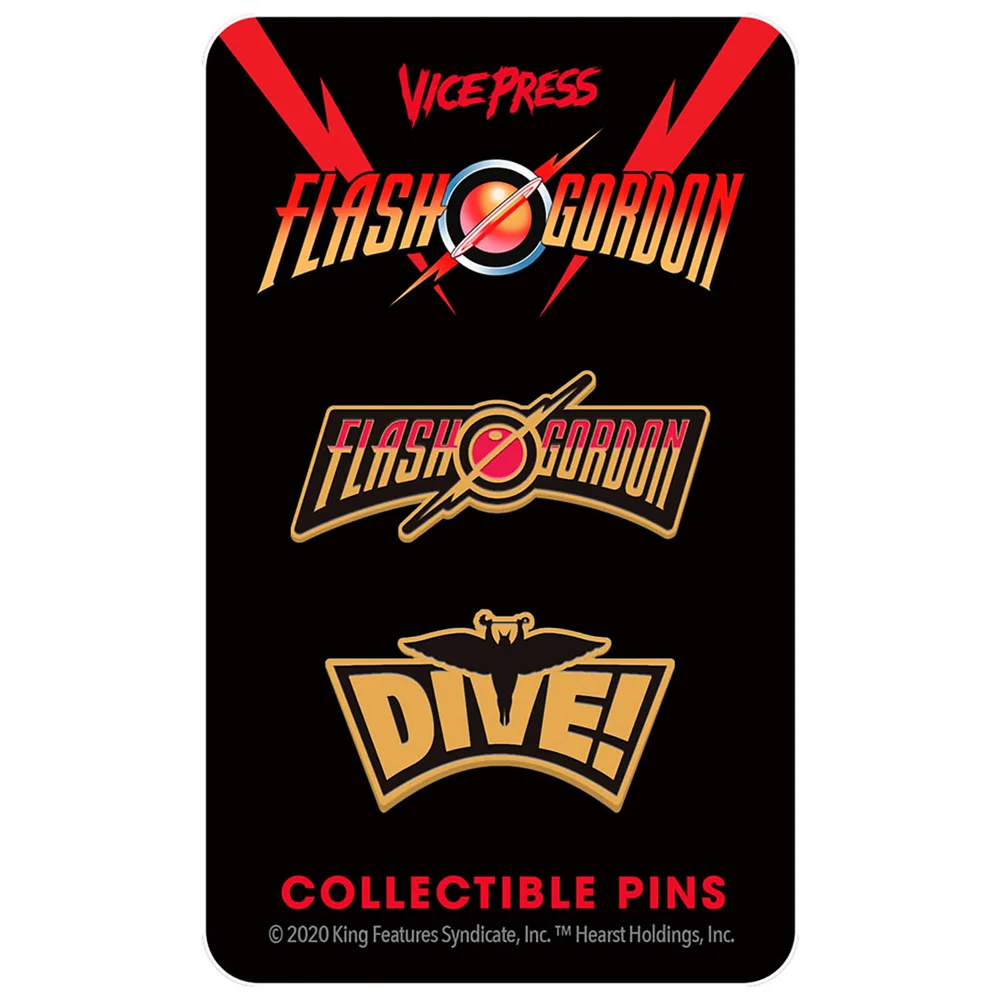 Flash Gordon Édition Limitée Pin émail dur Set 3 par Florey Image 1