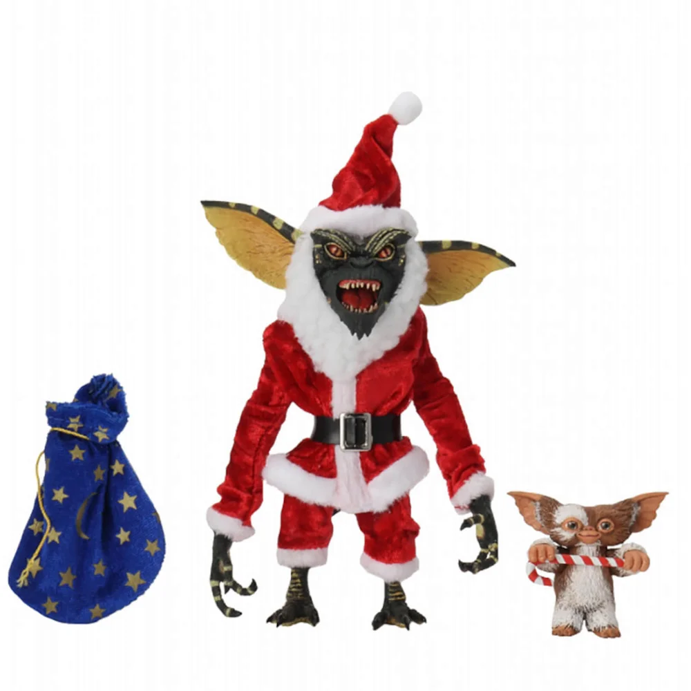 NECA Gremlins Santa Stripe et Gizmo : Lot de figurines 18 cm Image 1