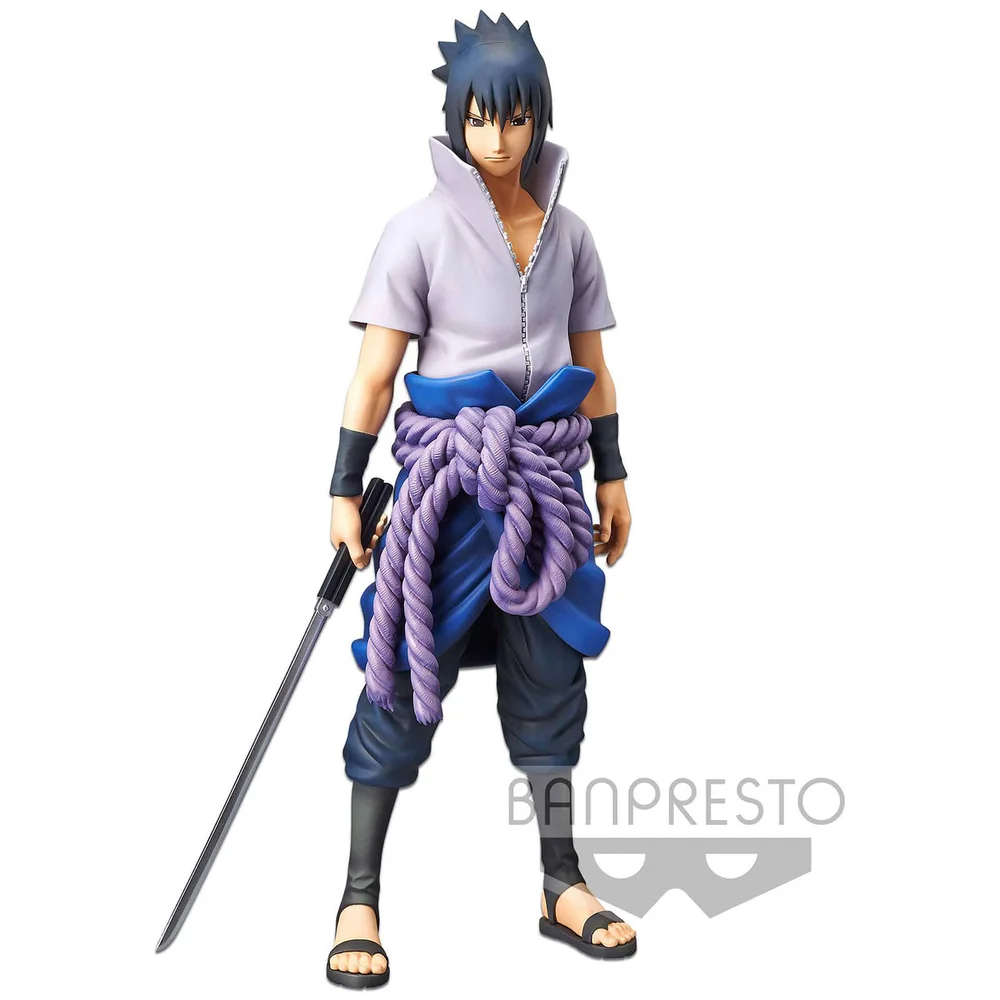 Banpresto Naruto Shippuden Grandista Nero Uchiha Sasuke Figurine Image 1