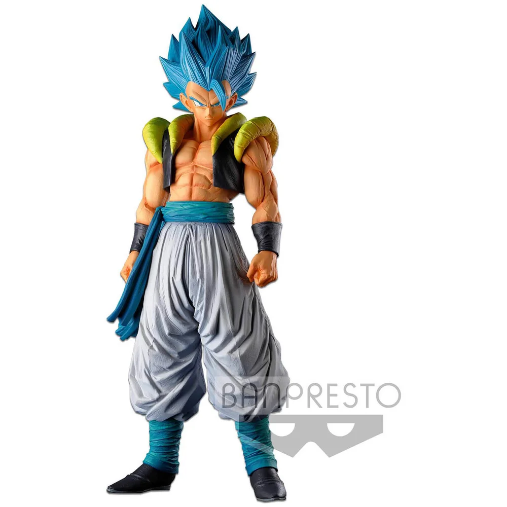 Banpresto Dragon Ball Super Master Stars Piece Figurine The Gogeta The Brush Super Saiyan Bleu Image 1